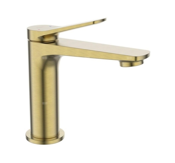 WASHBASIN MIXER NESTOS BRUSHED GOLD