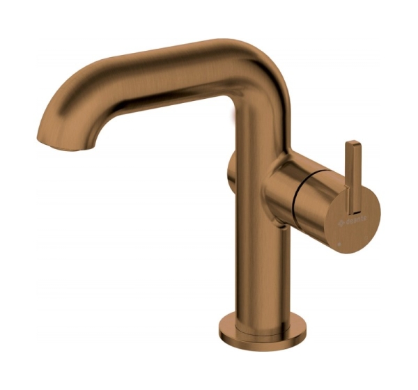Washbasin mixer with rectangular spout