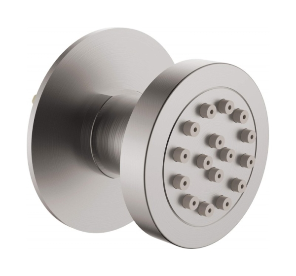 Concealed round shower nozzle