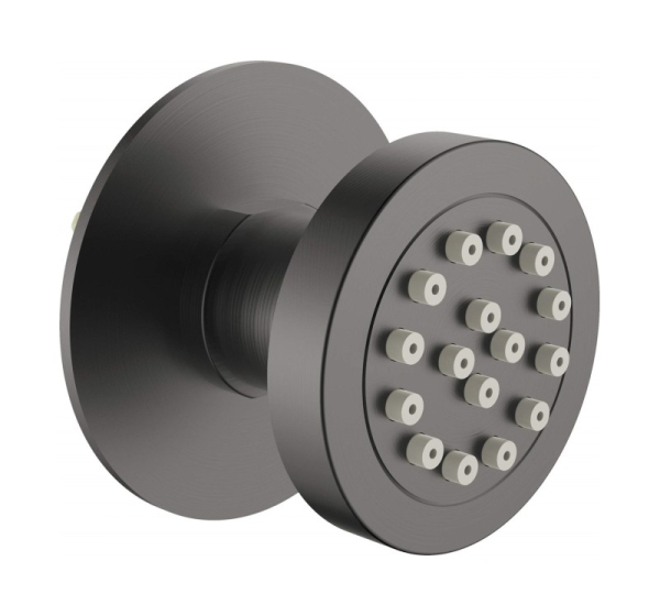 Concealed round shower nozzle