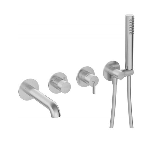 4-hole concealed bathtub mixer