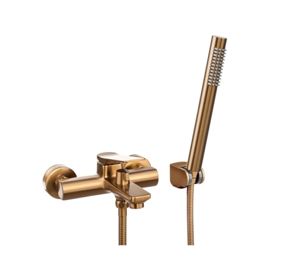 Bath mixer NERI with shower set, copper