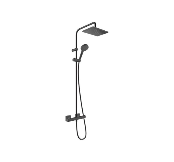 Hansgrohe Showerpipe 230 shower system 2 head(s) Wall Black