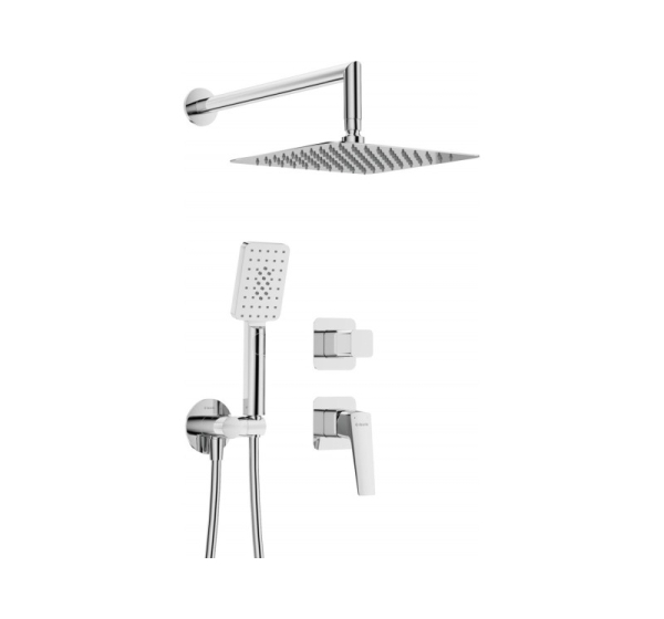 Concealed shower set
