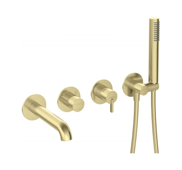 4-hole concealed bathtub mixer