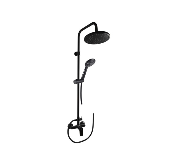 SHOWER SET WITH MIXER BLACK MT COLORADO