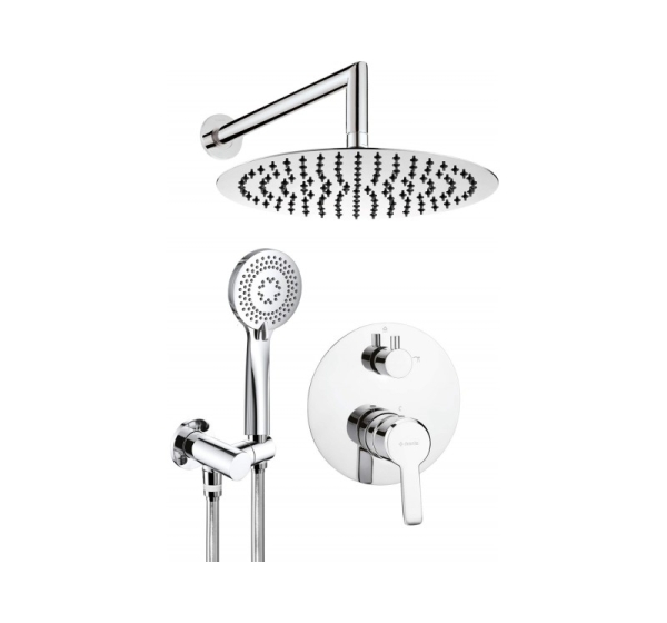 Concealed shower set