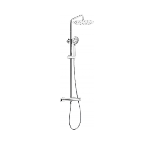 Showerhead with thermostatic mixing valve