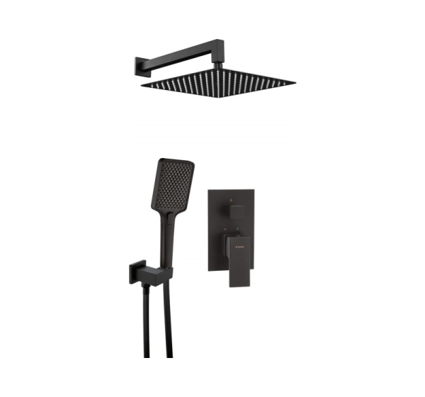 Concealed shower set