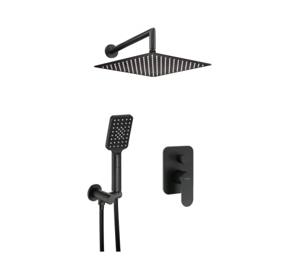 Concealed shower set