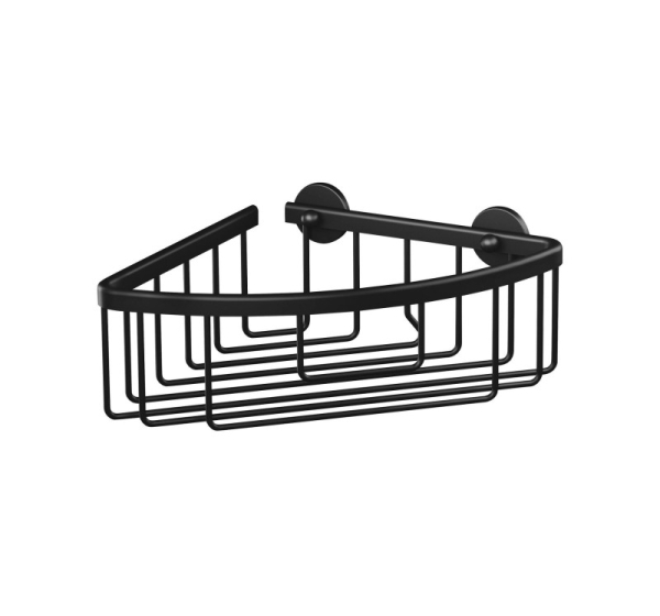 TESA ALUXX BLACK Aluminium Wall-mounted Shower basket