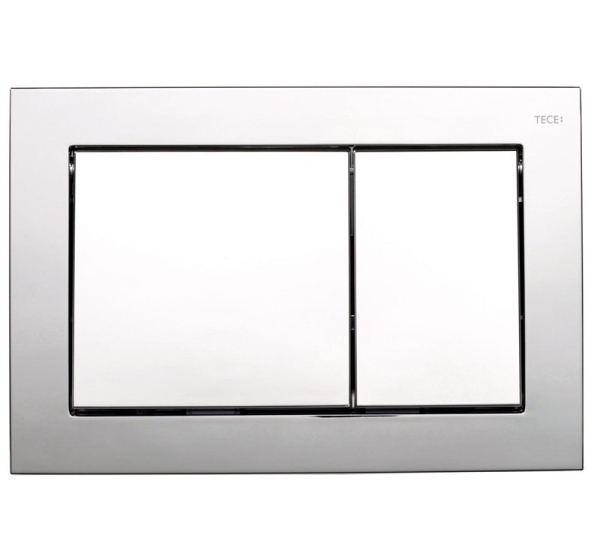 TECEBASE TOILET PUSH PLATE CHROME BRIGHT