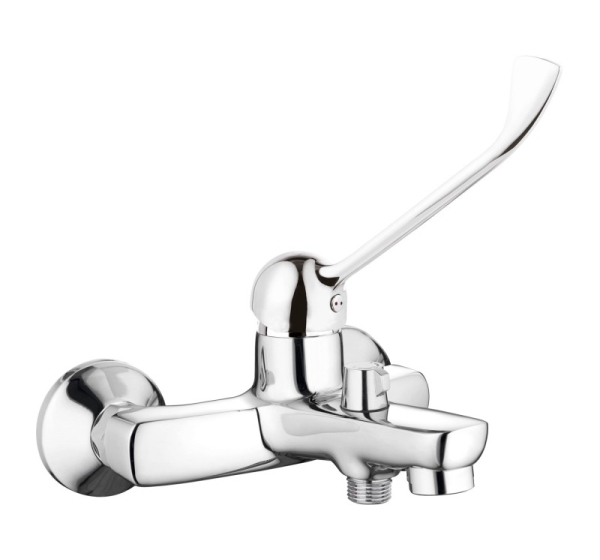 Wall-mounted bath faucet with Clinic lever