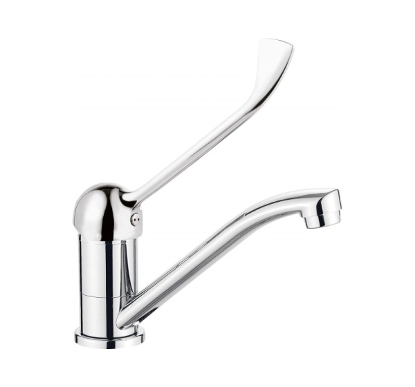 Washbasin faucet with swivel spout - Clinic lever