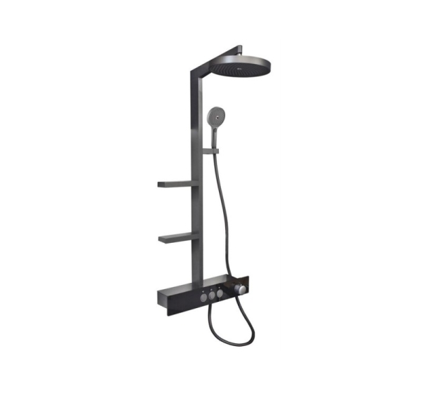 SHOWER SET DOMOLETTI METAL GREY