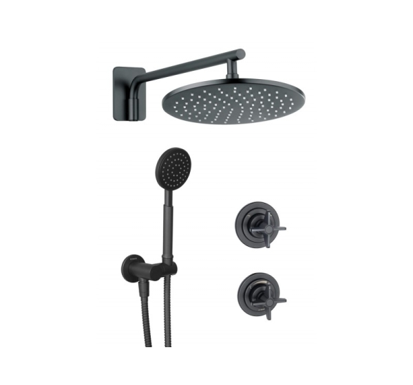 Concealed shower set