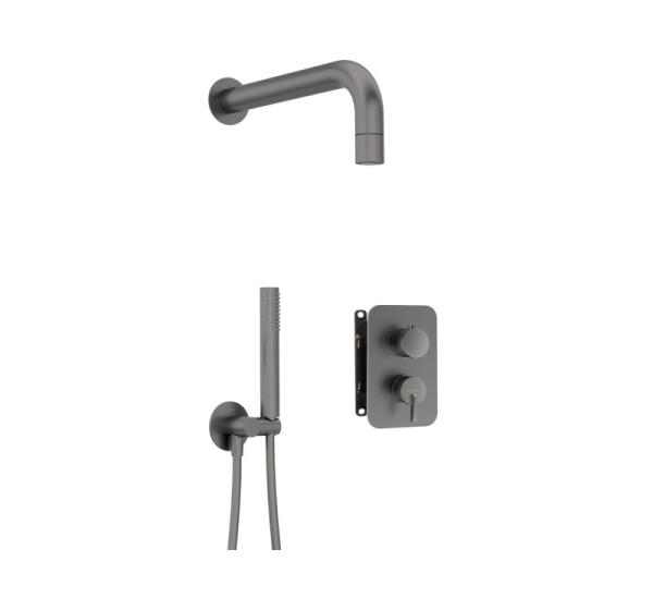 Concealed shower set with mixer BOX - with hand shower