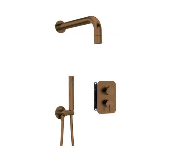 Concealed shower set
