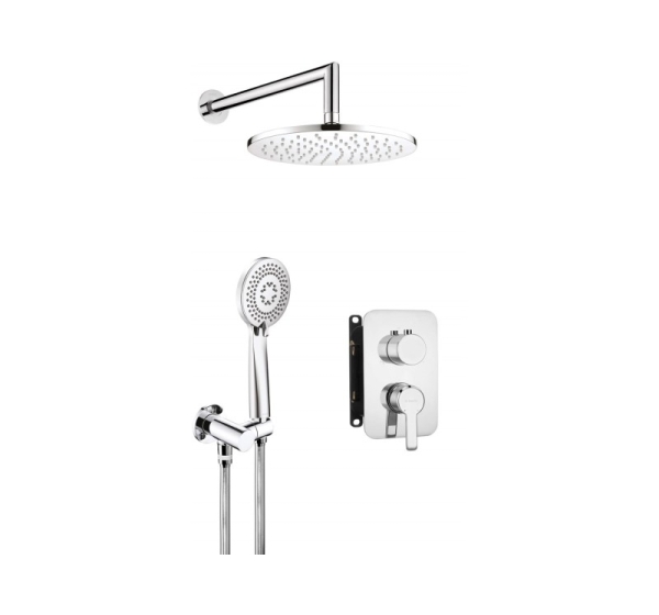 Concealed shower set with mixer BOX