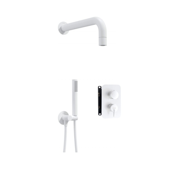 Concealed shower set with mixer BOX - with hand shower