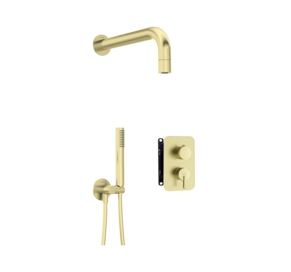 Concealed shower set with mixer BOX - with hand shower