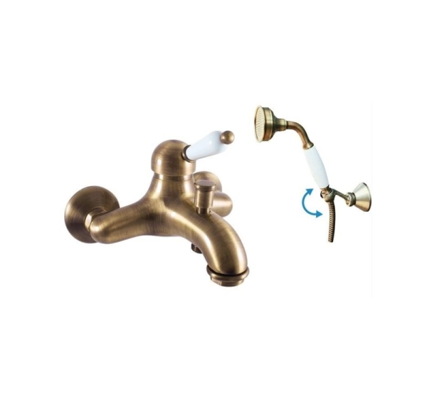 BATH LEVER MIXER + ACCESSOR L554.5/2SM