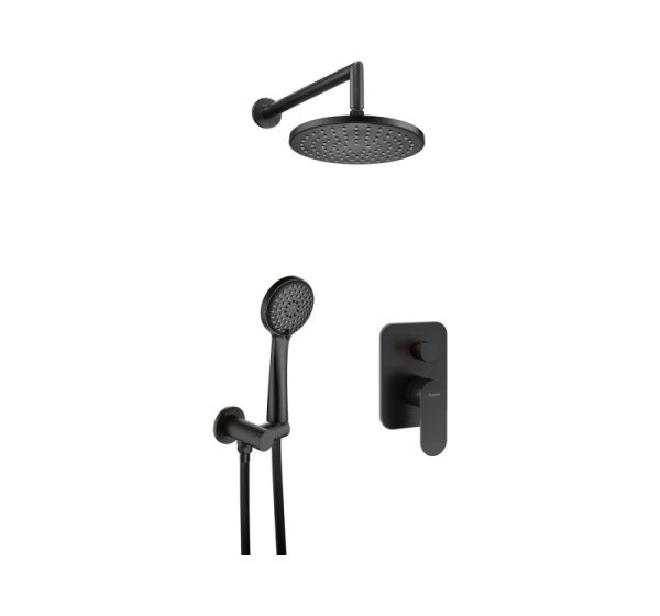 Concealed shower set