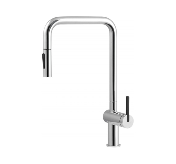 Kitchen faucet with pull-out spout