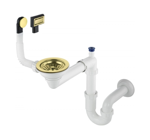Siphon for 1-bowl granite sink - Space-Saver