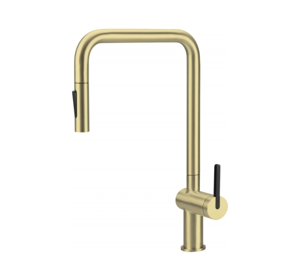 Kitchen faucet with pull-out spout