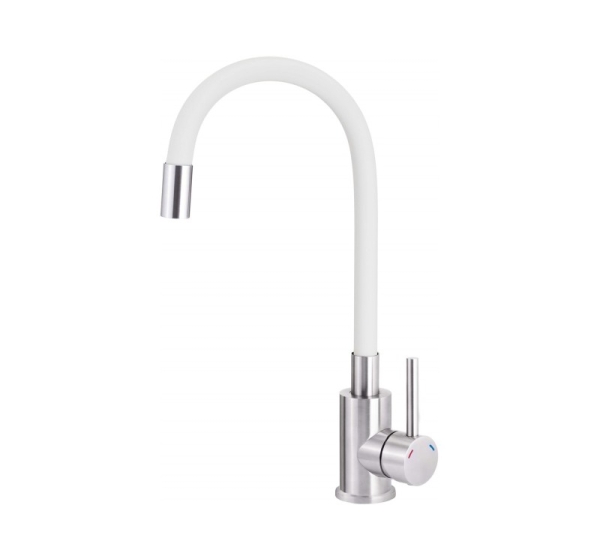 Kitchen faucet with flexible spout