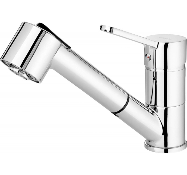 Kitchen faucet with pull-out spout - 2 jet types