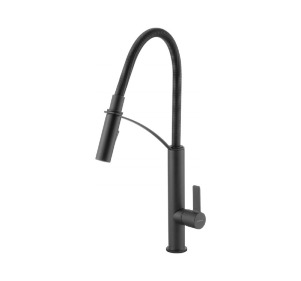 Kitchen faucet with flexible spout - 2 jet types