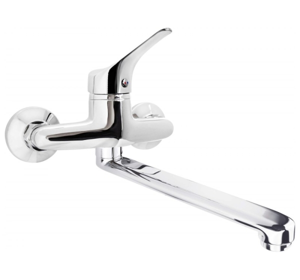 Wall-mounted kitchen faucet
