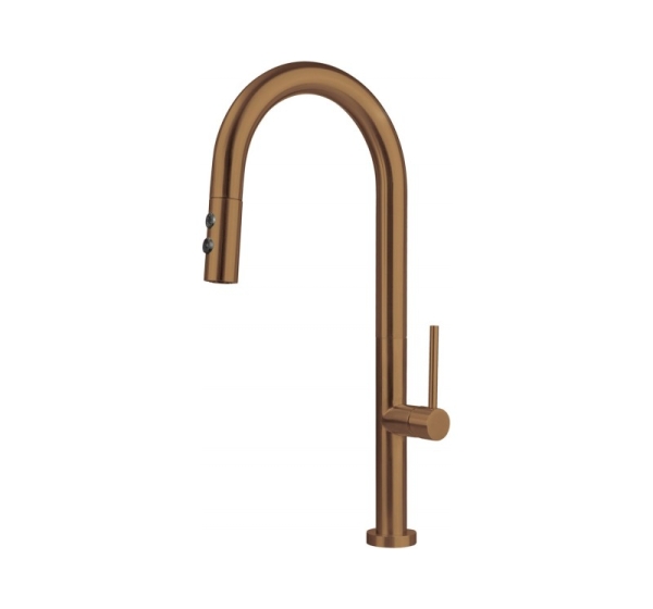 Kitchen faucet with pull-out spout - 2 streams