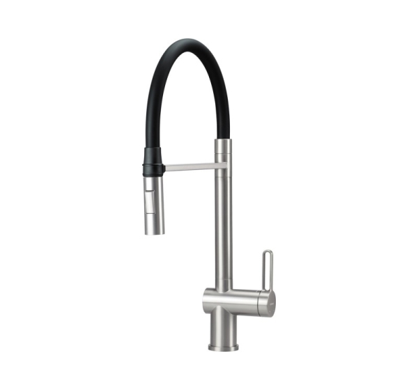 Kitchen tap w/flexible spout 2 spray modes