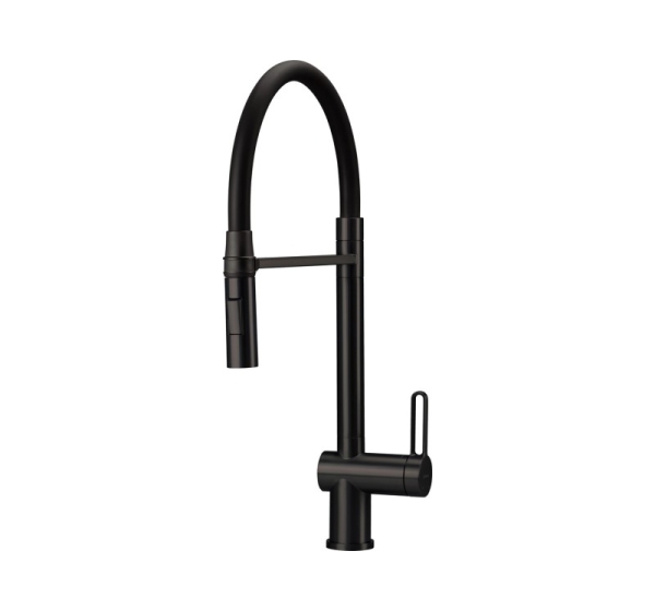 Kitchen tap with flexible spout