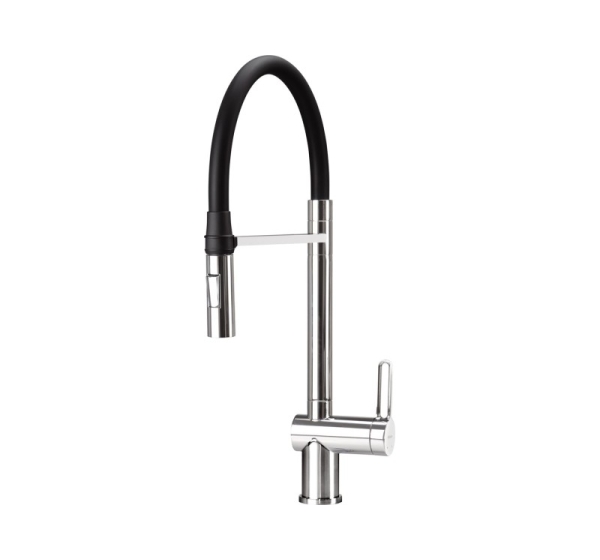 Kitchen faucet with flexible spout - 2 streams