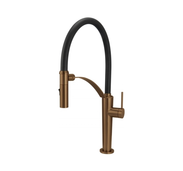 Kitchen faucet with flexible spout - 2 types of spray