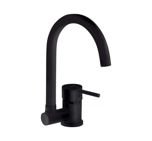 Kitchen faucet with foldable spout