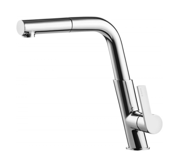Kitchen faucet with pull-out spout