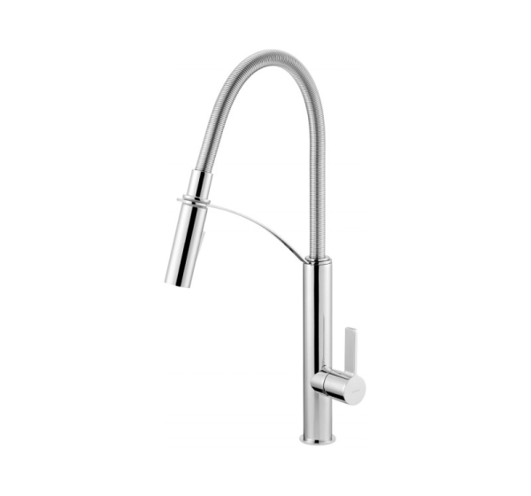 Kitchen faucet with pull-out spout