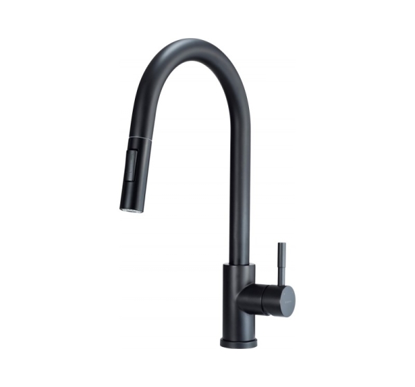 Kitchen faucet with pull-out spout - 2 jet types
