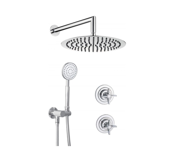 Concealed shower set