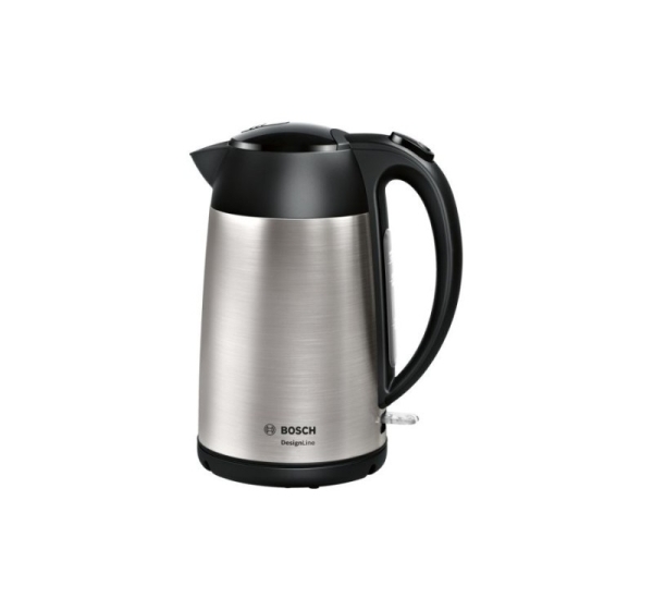 Bosch TWK3P420 electric kettle 1.7 L 2400 W Black, Stainless steel