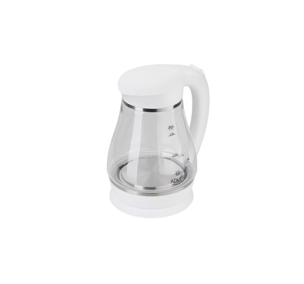 Adler AD 1274 B electric kettle 1.7 L White,Transparent 2200 W