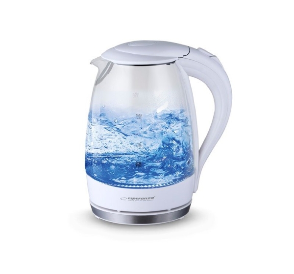Esperanza EKK011W Electric kettle 1.7 L White, Multicolor 2200 W