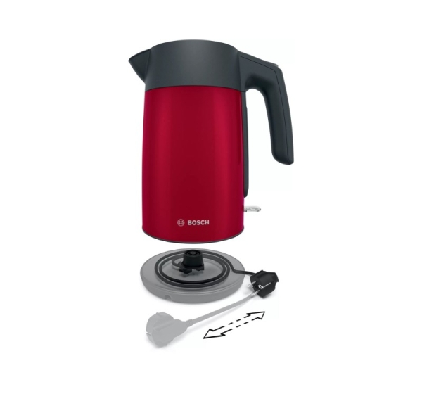 Electric kettle Bosch TWK 7L464, 2400 W, 1.7 l Red
