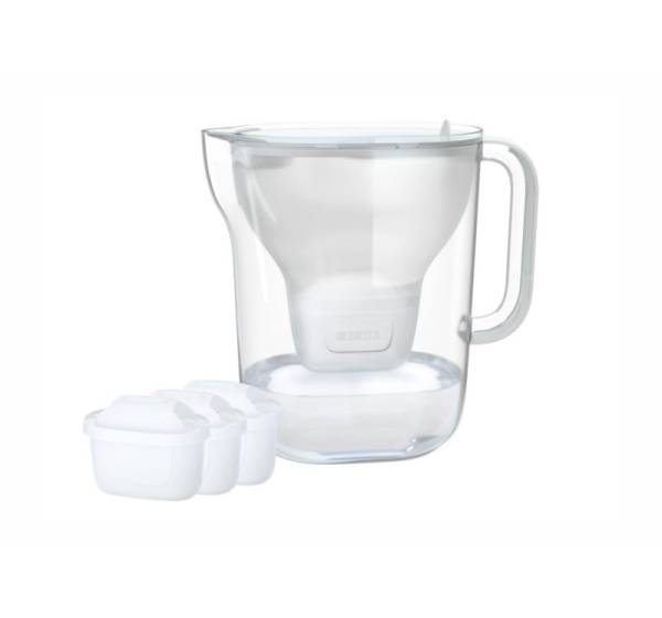BRITA Style ESSENTIAL XL white filter jug + 3 x MX Pro Pure Performance filter