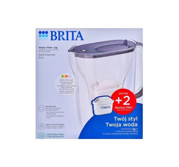 Brita Style Essential + 2 MAXTRA PRO PURE PERFORMANCE (graphite)